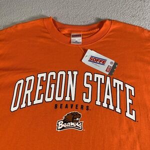 Vintage Oregon State Beavers Shirt Mens 2XL Orange Soffe Short Sleeve NEW